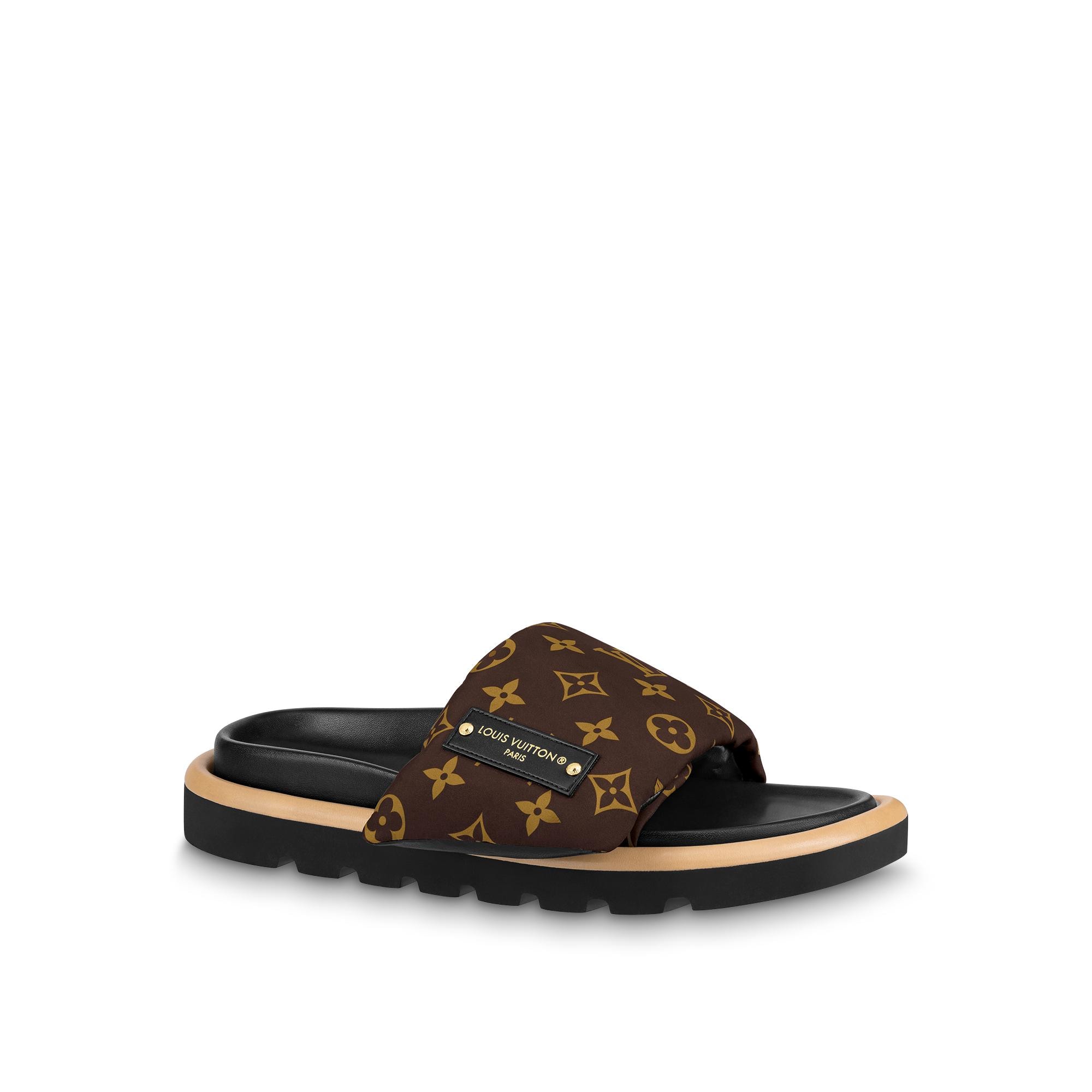 Louis vuitton sale leather slippers